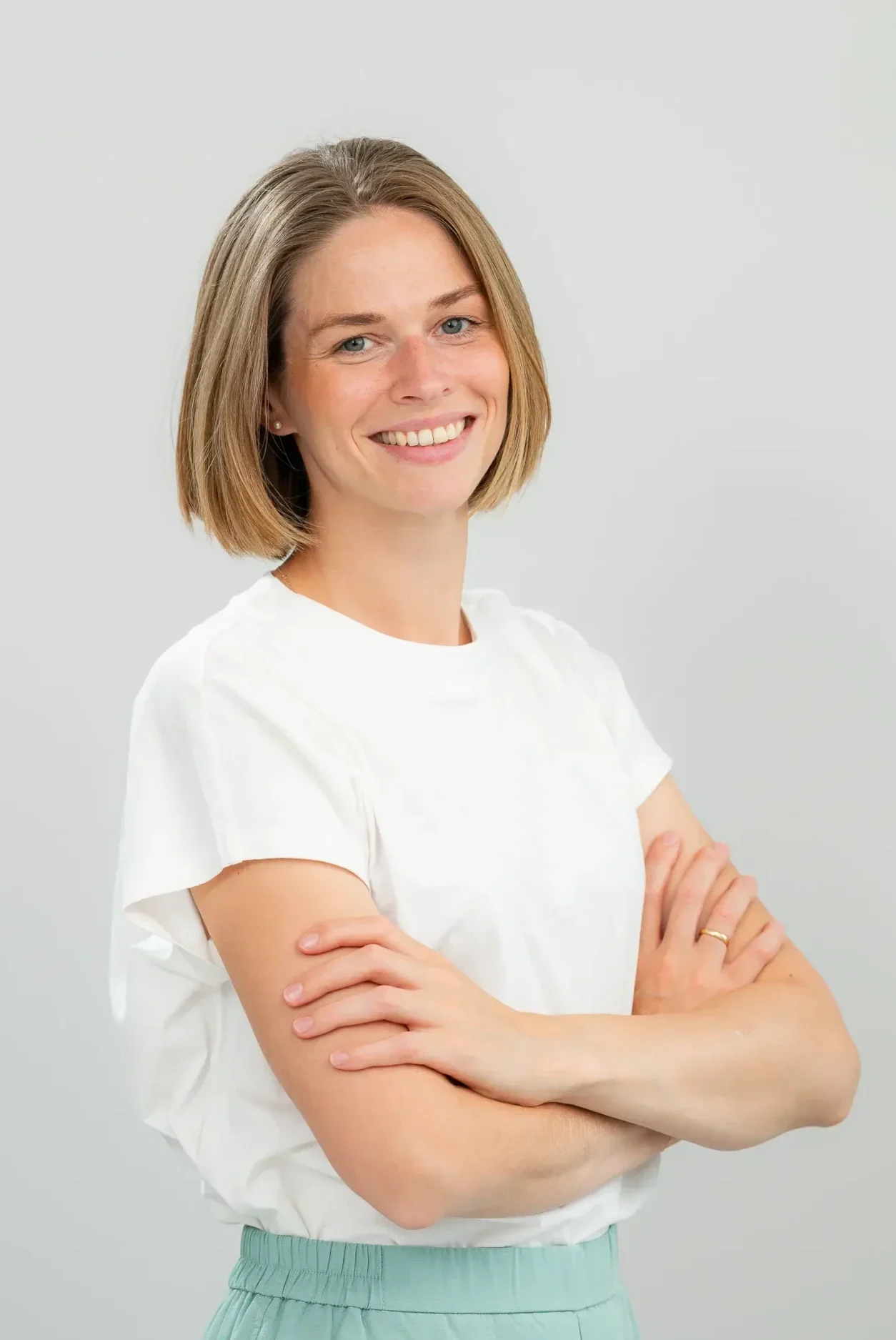 Sie sehen die Gynäkologin DDr. Stephanie Kiblböck im Frauenzentrum Marienhof Linz